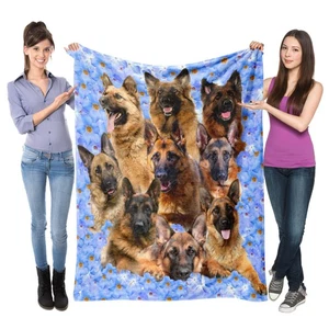 German Shepherd Dog Throw Blanket,German Shepherd Gifts for Dog Lovers,Soft F... - Picture 1 of 7