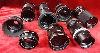 Selection of 8 Quality Japanese Camera Lenses by Various Manufacturers - Image 1 of 4