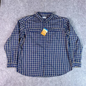 Columbia Silver Ridge 2.0 Shirt Mens 2XL Plaid Omni-Shade Sun Protection Hiking - Picture 1 of 12