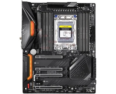 GIGABYTE TRX40 AORUS PRO WIFI Motherboard AMD TRX40 Socket sTRX4 DDR4 ATX Ryzen - Image 1 of 4