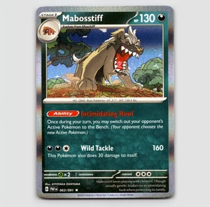 Mabosstiff (Holo) -  063/091 - Rare NM SV: Paldean Fates Single - Picture 1 of 2
