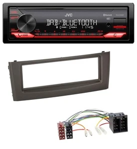 JVC DAB MP3 Bluetooth USB Autoradio für Fiat Grande Punto Punto ab 05 schwarz - Bild 1 von 7