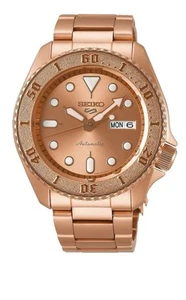 Seiko 5 Sports SRPE72 Men's Rose Gold Stainless Steel Automatic 100M WR Watch - Picture 1 of 1
