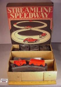 Hipódromo Marx Streamline Speedway de colección con autobús en caja original - Imagen 1 de 5