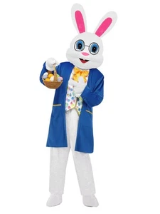 7 Pieces Easter Bunny Costume Adult Bunny Suit White Rabbit Costume One Piece... - Picture 1 of 7