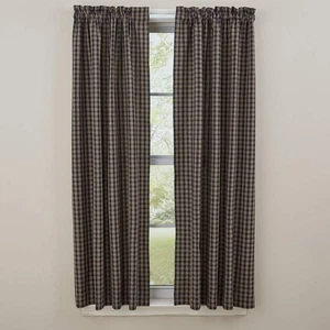 Park Designs Neu Sturbridge Marine Gefütterte Flächenvorhänge 72X63 100% Baumwolle - Bild 1 von 4