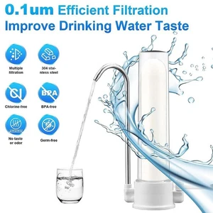 Replacement Ceramic Candle Water Filter White for Household Countertop - Picture 1 of 7