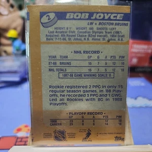 1988-89 Topps #2 Bob Joyce Boston Bruins! MISCUT!💔👌🔥🔥🔥 - Bild 1 von 2