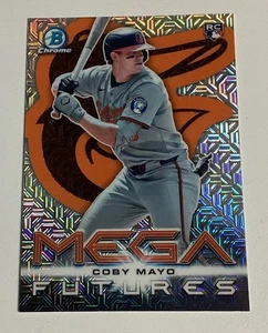 2025 Bowman Mega Box COBY MAYO Chrome Mega Futures Mojo Refractor Rookie Card RC - Picture 1 of 2