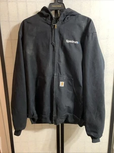 Carhartt Herren Jacke schwarz, Kapuze, Gr. XL Tall ~ Helm zu Hardhats, Spectrum - Bild 1 von 10