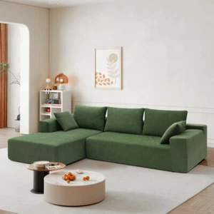 Modular Sectional Sofa Set, Modern L-Shape Couch, 2 PC for Living Room, Bedroom - Picture 1 of 20