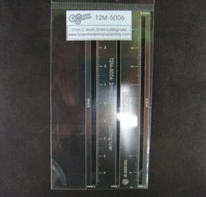 T2M 2mm, 2.5mm, 3mm Cutting Ruler - Photo 1 sur 1