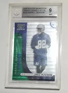 2000 Playoff Momentum 340/750 Darrell Jackson #129 BGS 9.0 Mint Rookie - Bild 1 von 2