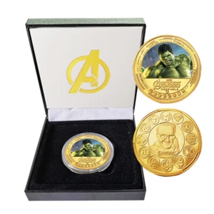 1PZ M's The Avengors The Hulk Monete Commemorative Collezione Monete Confezione Regalo - Foto 1 di 2