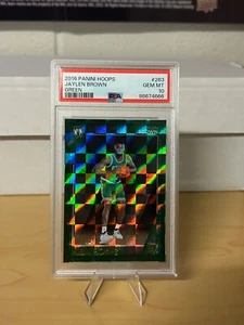 2016-17 Jaylen Brown NBA Hoops Green /149 Rookie Card (RC) #263 - PSA 10 GemMint - Picture 1 of 3