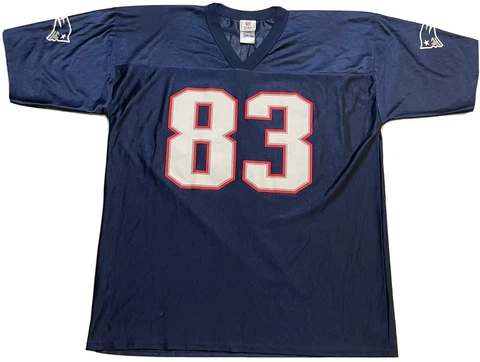 Wes Welker New England Patriots Replica Jersey NFL Team Football Blue Size XL Cover