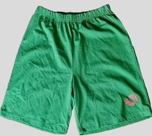 JORDAN Pantaloncini Quacker Factory Donna Medio Cotone Elasticizzati Kelly Verde Infradito