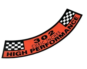 For Ford Small Block 1968 & 1969 302 High Performance Air Cleaner Decal Sticker - Bild 1 von 2