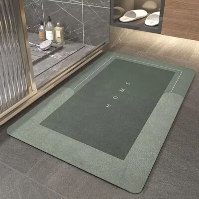 Tapete de banho macio absorvente tapete de banho tapete de chão antiderrapante seguro rápido Dr↔ - Imagem 1 de 4