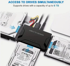 IDE SATA to USB 3.0 Adapter 2.5/3.5 Zoll HDD/SSD Festplatten CD DVD ROM - Bild 1 von 8