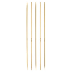 5Pcs Bamboo Knitting Needles Double Pointed US 2.5(3mm) 7.9 Inch(20cm) Yellow - Picture 1 of 6