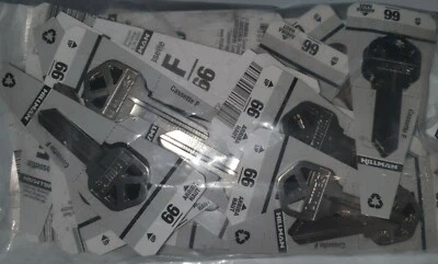 Lowes Hilman Blank Keys #66 Cassette F Qty 60 - Image 1 of 2