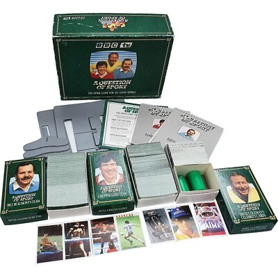 BBC A Question of Sport Board Game 1986 COMPLETE Mike Tyson & Rare Rookie Cards - Image 1 of 4