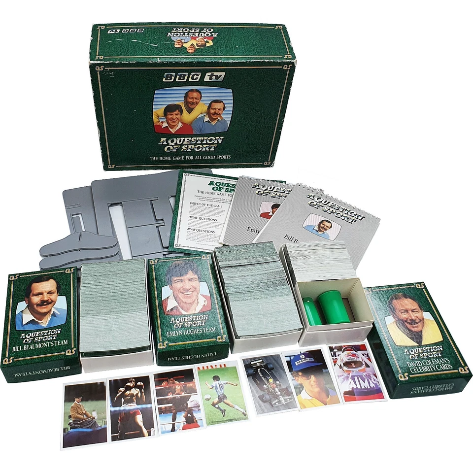 BBC A Question of Sport Board Game 1986 COMPLETE Mike Tyson & Rare Rookie Cards - Image 1 of 4
