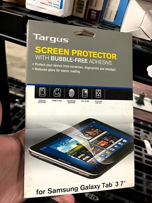 LOT OF 4 Targus Samsung Galaxy Tab 3 - 7" Tempered Tough Glass Screen Protectors - Image 1 of 2