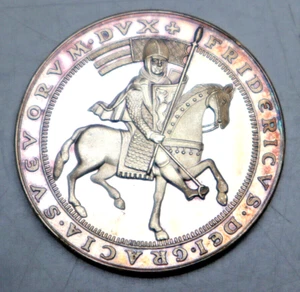 MEDAILLE 1977: STADT WAIBLINGEN - FRIEDRICH, 35 mm, ca. 16 g 999 Silber, St, G20 - Bild 1 von 2