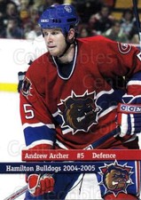 2004-05 Hamilton Bulldogs #1 Andrew Archer
