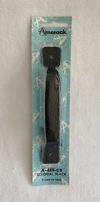 Vintage Amerock A-488-CB Colonial Handle Pull Black Hammered 4 3/4" CB