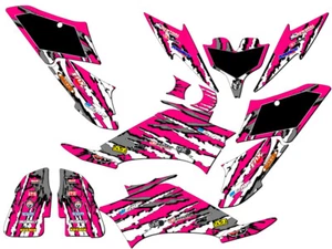 All Years RAPTOR 250 SHREDDER Pink Senge Graphics Kit Compatible with Yamaha - Picture 1 of 7