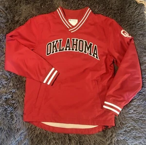 VINTAGE CHAMPION UNIVERSITY OF OKLAHOMA WINDBREAKER PULLOVER JACKET SIZE SMALL - Picture 1 of 7