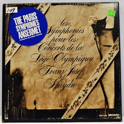 Haydn: "The Paris Symphonies, Ansermet" 3 LP Box Set CSA-2306 London - Image 1 of 4