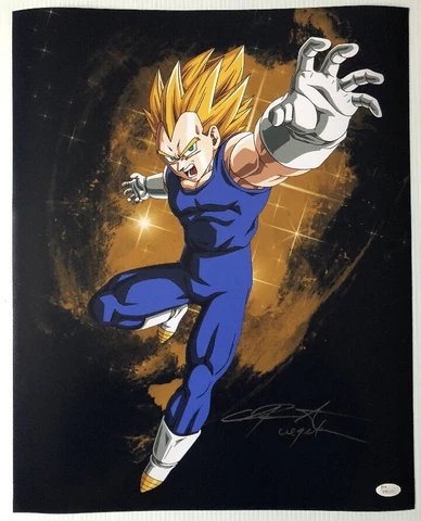 Chris Sabat Signed Autographed 16x20 Photo Dragon Ball Z Vegeta JSA COA 6 Cover