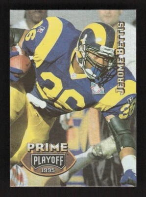 1995 Playoff Prime Jerome Bettis #6 St. Louis Rams - Image 1 of 2