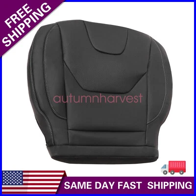 Capa de assento de couro preta PERF para 2015 Ford Fusion titânio parte inferior lateral do motorista - Imagem 1 de 4