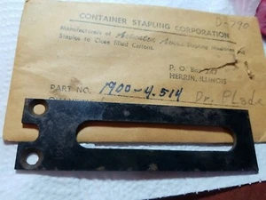1900-4.514 CONTENEDOR GRAPLING CORP 1900-4-514 grapadora de cartón hoja de controlador - Imagen 1 de 3