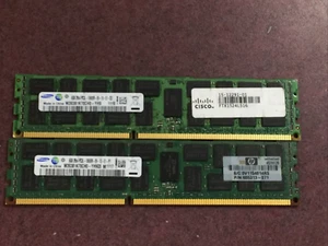 16GB (2x8GB) Samsung 8GB 2Rx4 PC3L-10600R Server RAM - Bild 1 von 2