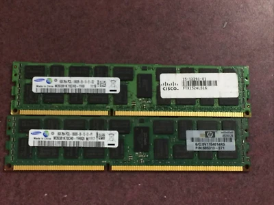 16GB  (2x8GB)  SAMSUNG 8GB 2Rx4 PC3L-10600R  Server RAM - Image 1 of 2