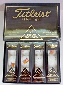 Titleist Tour Balata 90 Golf Balls 1 Dozen New NOS – Conoco Hottest Logo – Rare - Picture 1 of 5