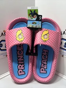 NEU Princess Peach Super Mario Mädchen Slipper Slipper Sandalen - Erwachsene Größe 9 - Bild 1 von 6