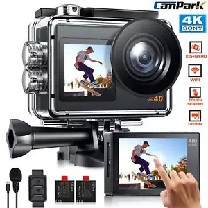 🔥Campark UHD 4K Action Camera Waterproof Sport Cam EIS WiFi Camcorder w/ Remote - Picture 1 of 7