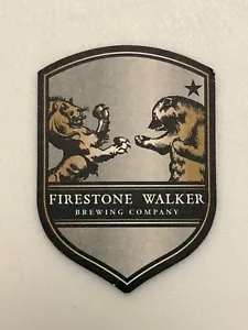 Firestone Walker Brewing Company Cardboard Double Sided Coaster Shield Shape - Picture 1 of 3