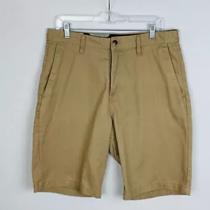 Volcom Mens Size 34 Frickin Chino Shorts Beige 34 X 10.5 Casual Pockets * - Picture 1 of 12