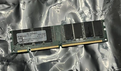 INFINEON HYS64V16220GU-7.5-B SDRAM 128MB 133MHz CL3 PC133 Working - Image 1 of 4