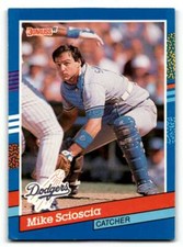 1991 Donruss #112 Mike Scioscia    Los Angeles Dodgers Baseball Cards E ID:55276