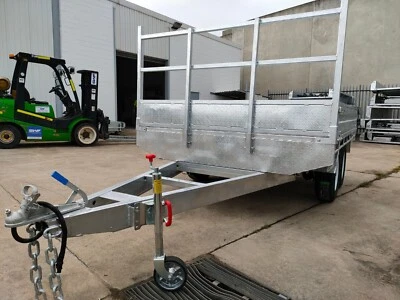10 X 7 Hot-Dip Galvanised Flat Top Trailer 3500KG ATM - image 1 of 4