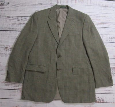 Blazer Traje Chaqueta Lauren Ralph Lauren Marrón Tweed Lana Sencillo Para Hombres 42L Foto 1 de 4